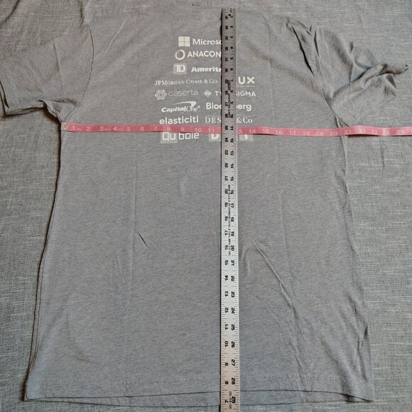Microsoft Time Square New York T-Shirt Size Large Gray PYData ACENQR S1237 - Picture 5 of 10
